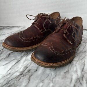 Sebago Pinehurst leather wing tip brown brogues men’s size 9.5